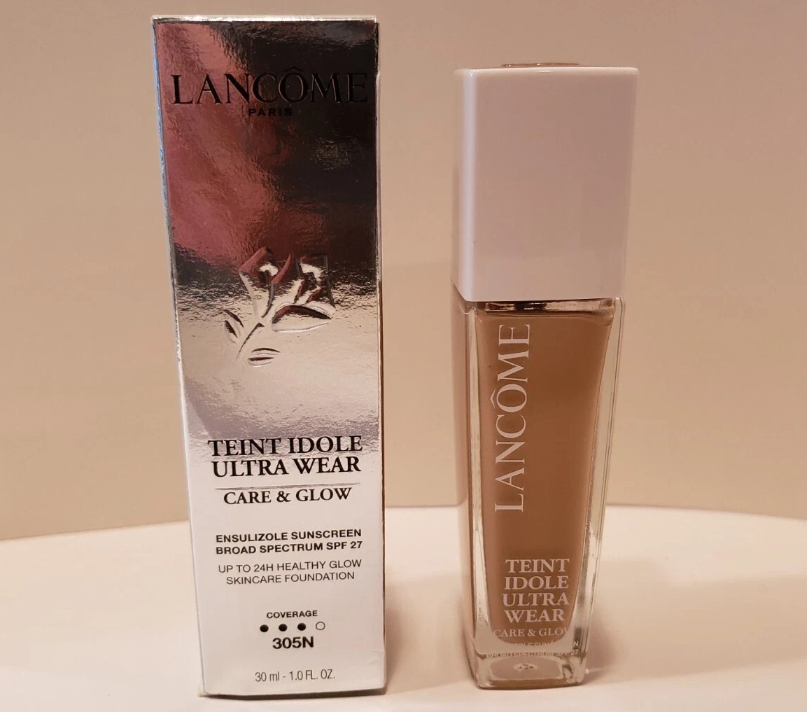 Lancome Teint Idole Ultra Wear Care & Glow Foundation ~ 305N ~ SPF 27 ~ Exp2025+