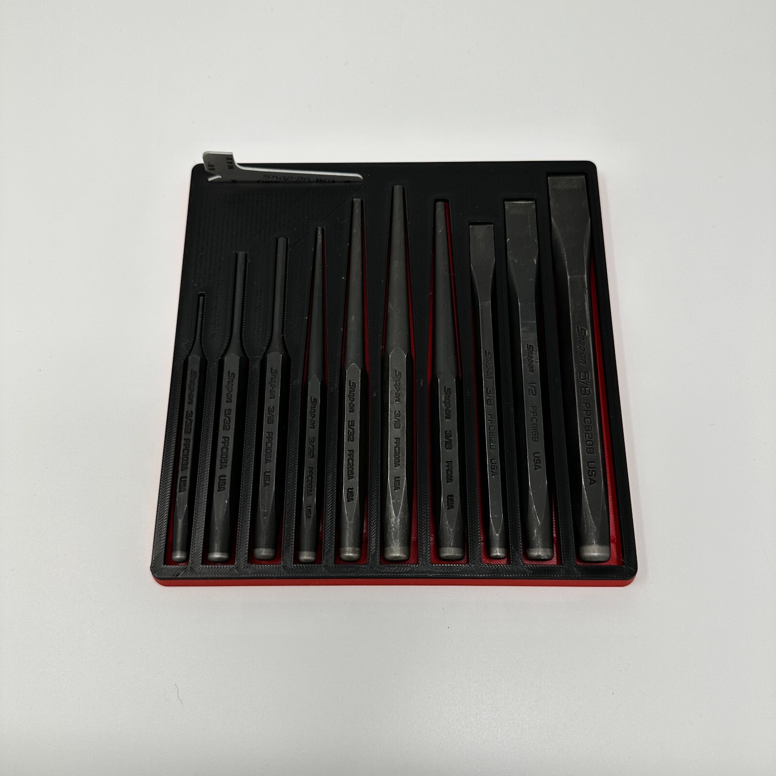 11 PC Punch and Chisel Set Tray (Fits: Snap On PPC710BK)
