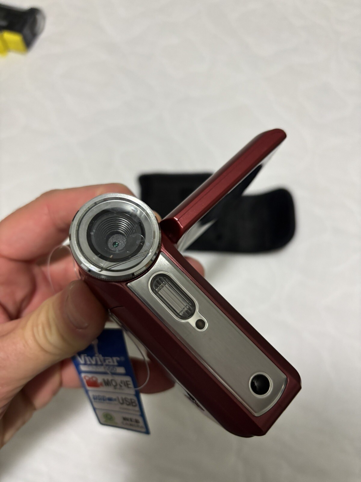 Vivitar DVR 550 5.0mp Handheld Recorder Camera RED Case&Remote NO BATTERY/ CARD*