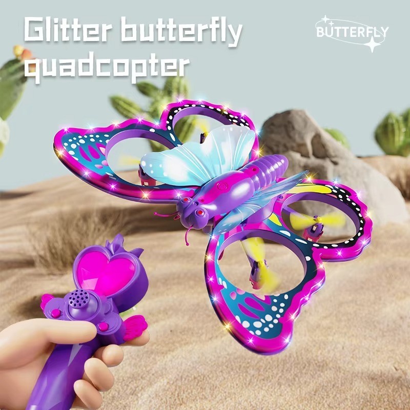 Remote Control Kids Glitter Butterfly Drone