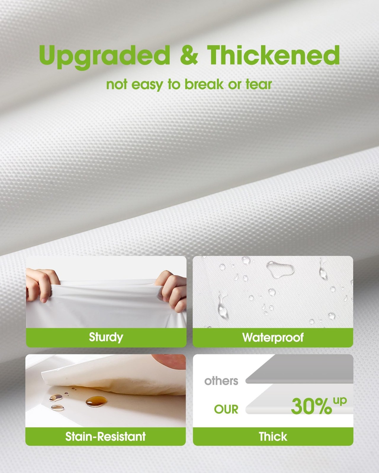 Pureegg Plastic Table Cloth Disposable 10 Pack, 52 x 70 Inch Table Cloths, Di...