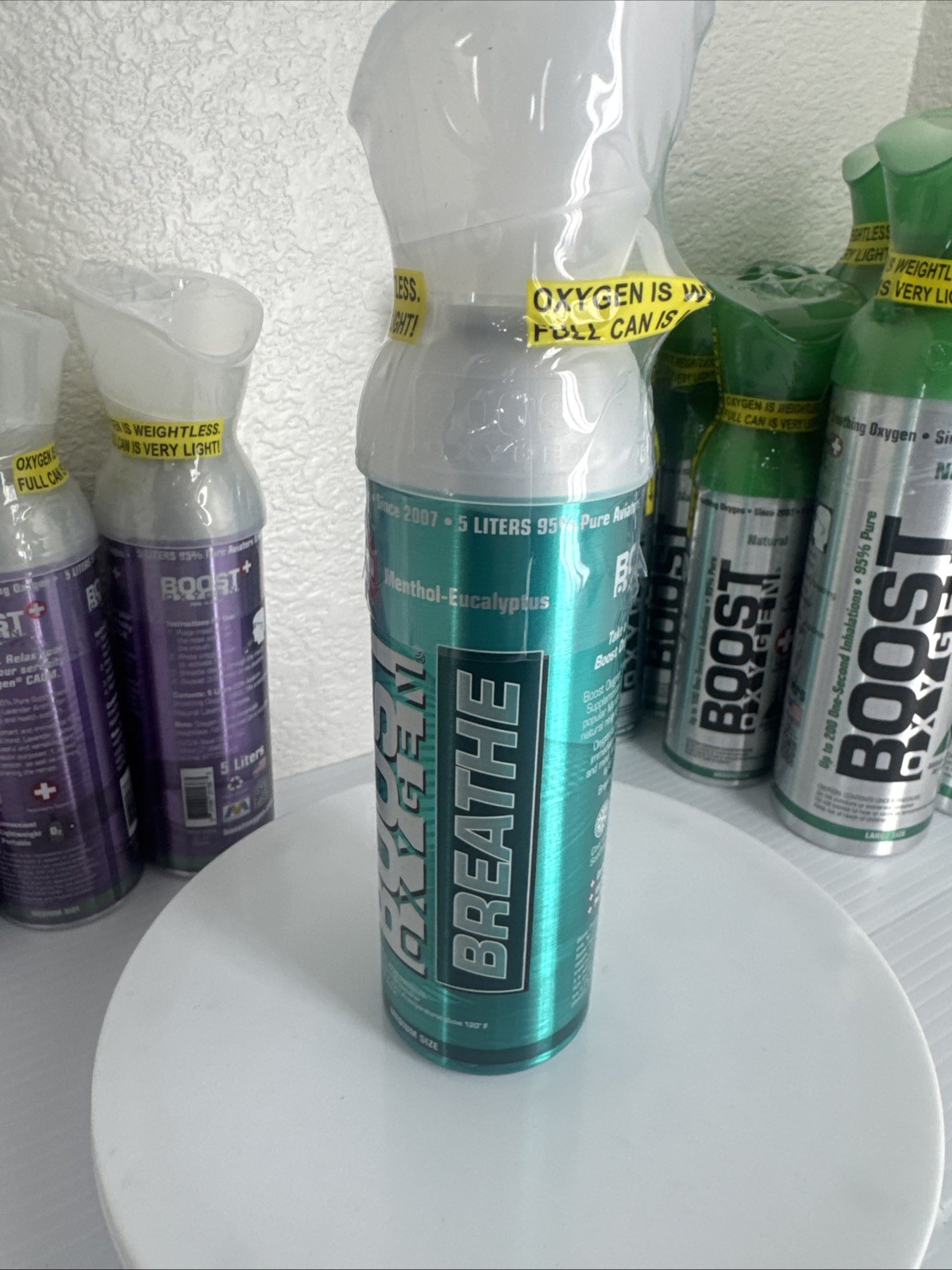 Boost Oxygen Energy Menthol-Eucalyptus 5 Liter Medium Size🎈FREE SHIP🎈Breathe