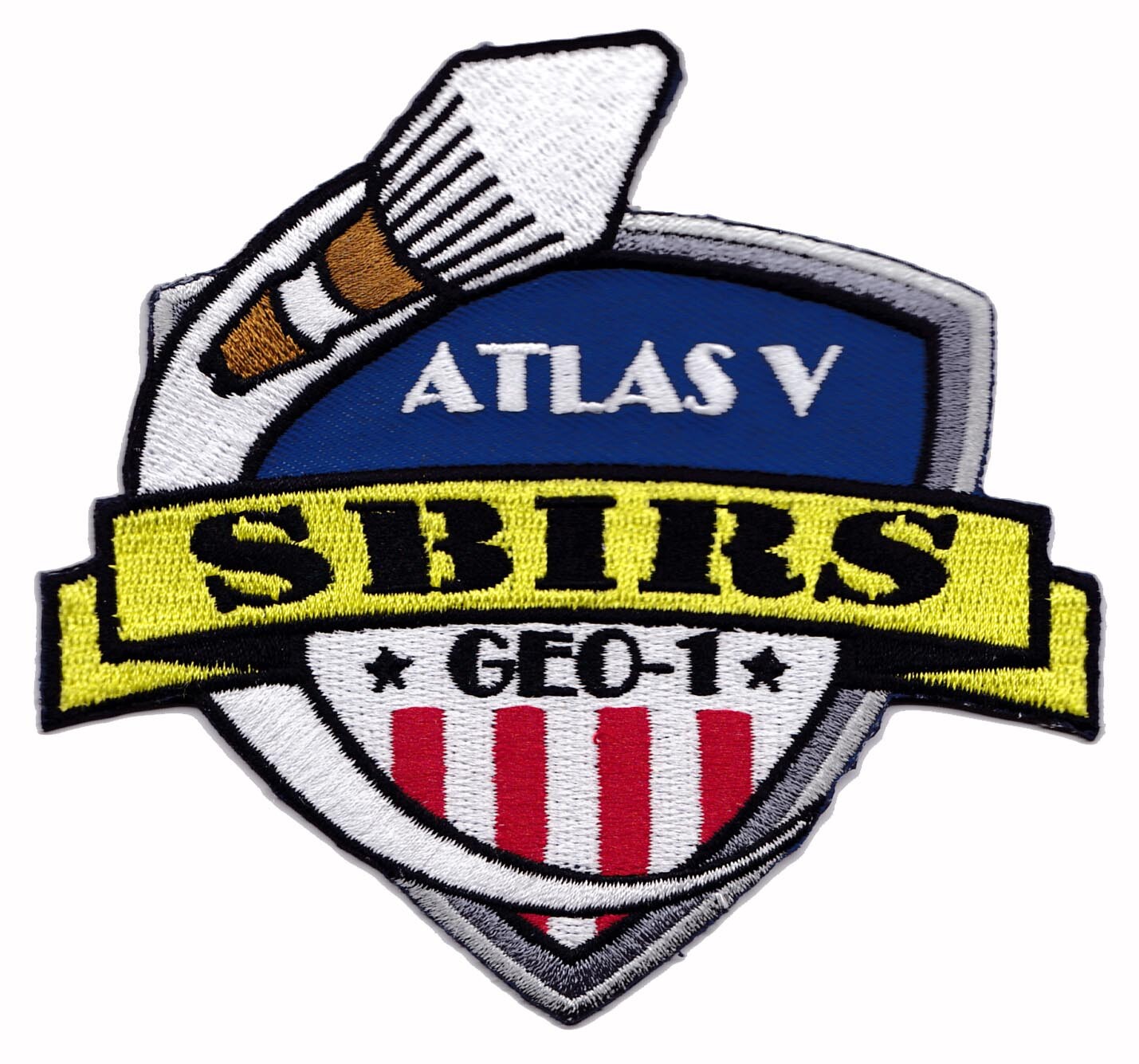 SBIRS GEO 1 - ATLAS V - SPACE BASED INFRARED - USAF DOD SATELLITE Launch PATCH