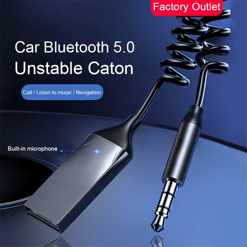 Bluetooth Wireless Receiver Adapter USB to AUX 3.5mm Audio Cable For Car Stereo