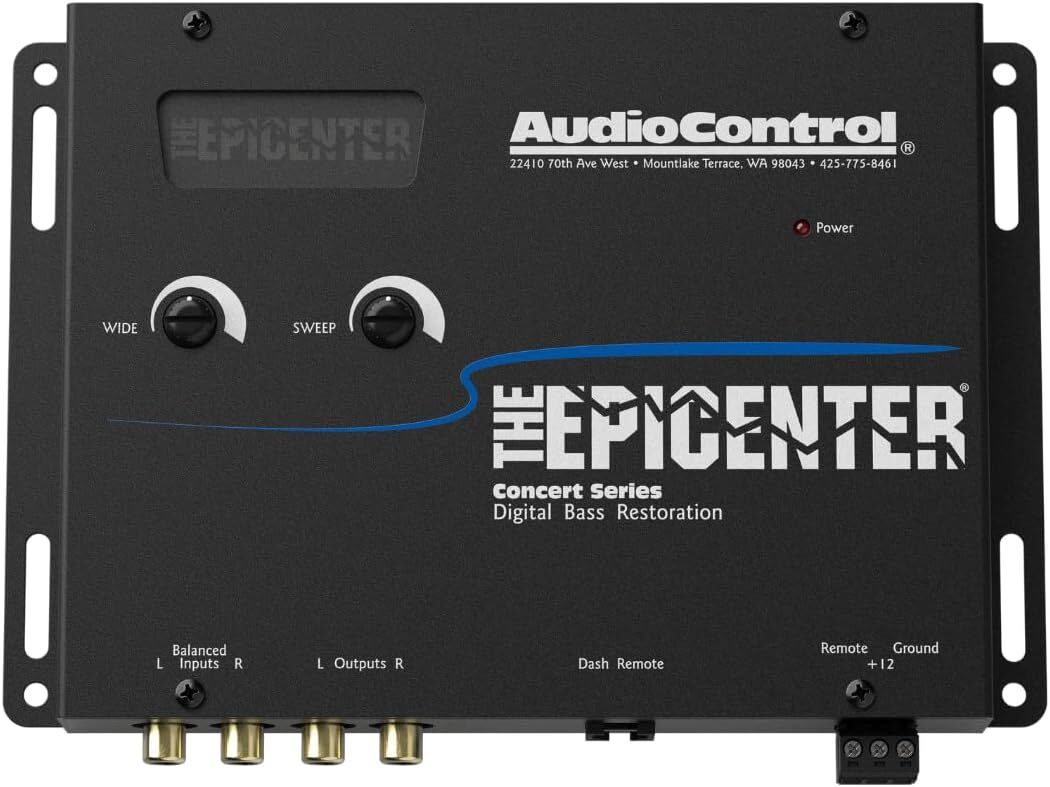 AUDIOCONTROL THE EPICENTER BLACK CAR AUDIO BASS RESTORATION DIGITAL EQUALIZER EQ