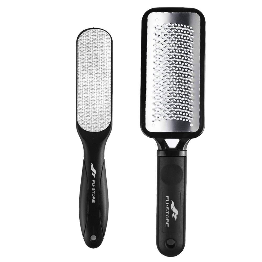 Fu Store 2 Pack Foot Files Callus Remover 1 Count (Pack of 2), Black