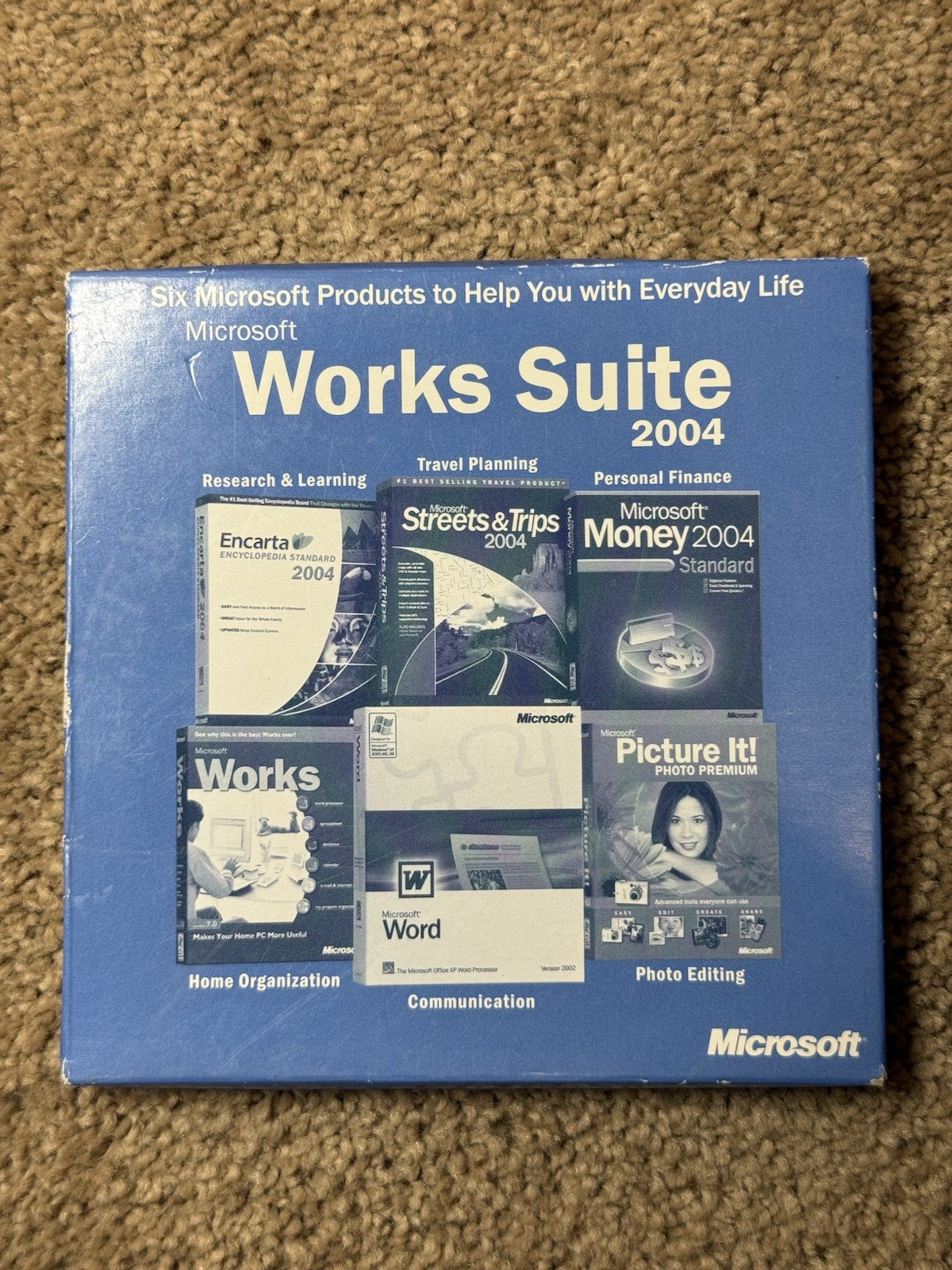 Microsoft Works Suite 2003 Software CD - Comes With Product Key, MISSING DISC 6