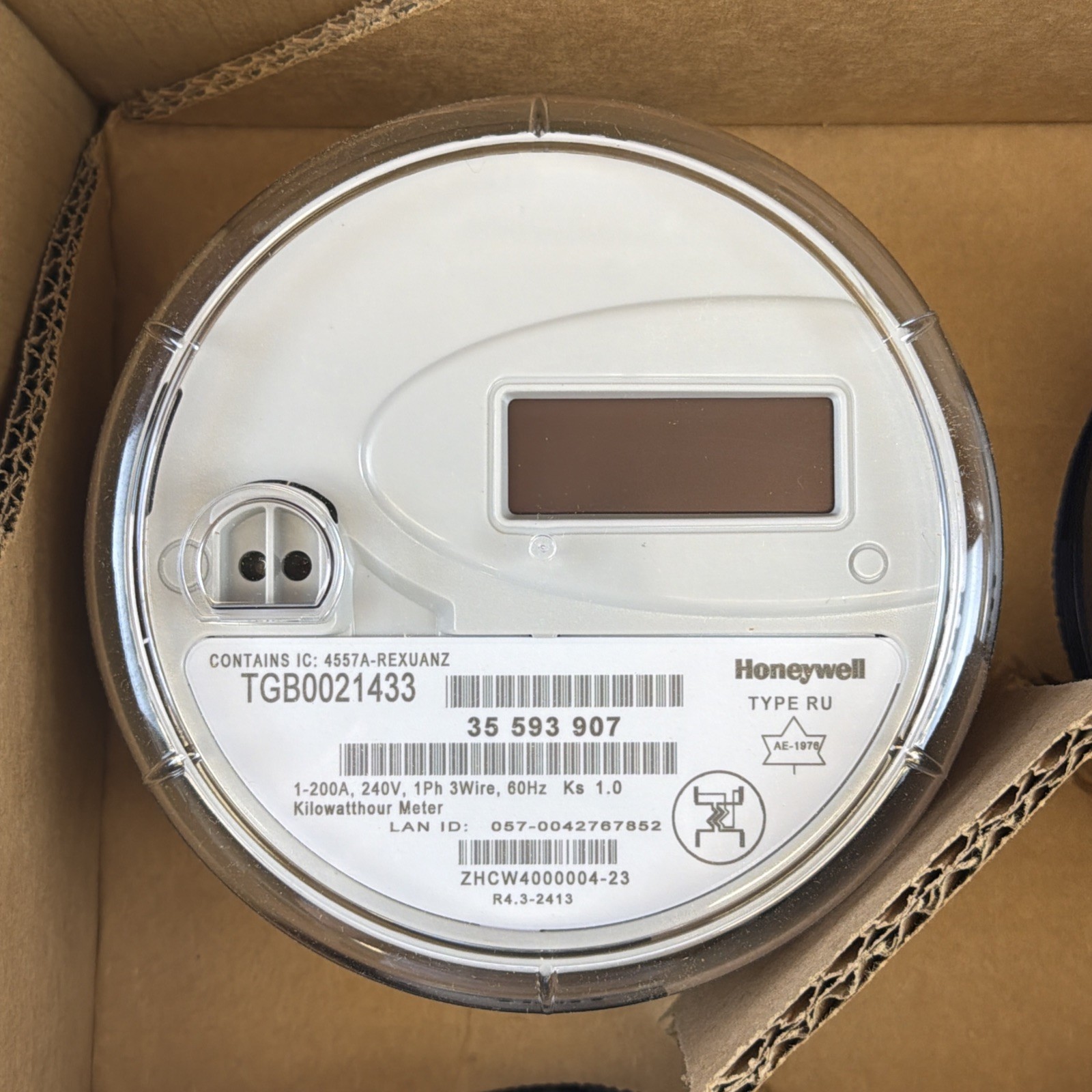 Honeywell ZHCW4000004 Electronic Watthour Meters Smart Energy 200A 240V New