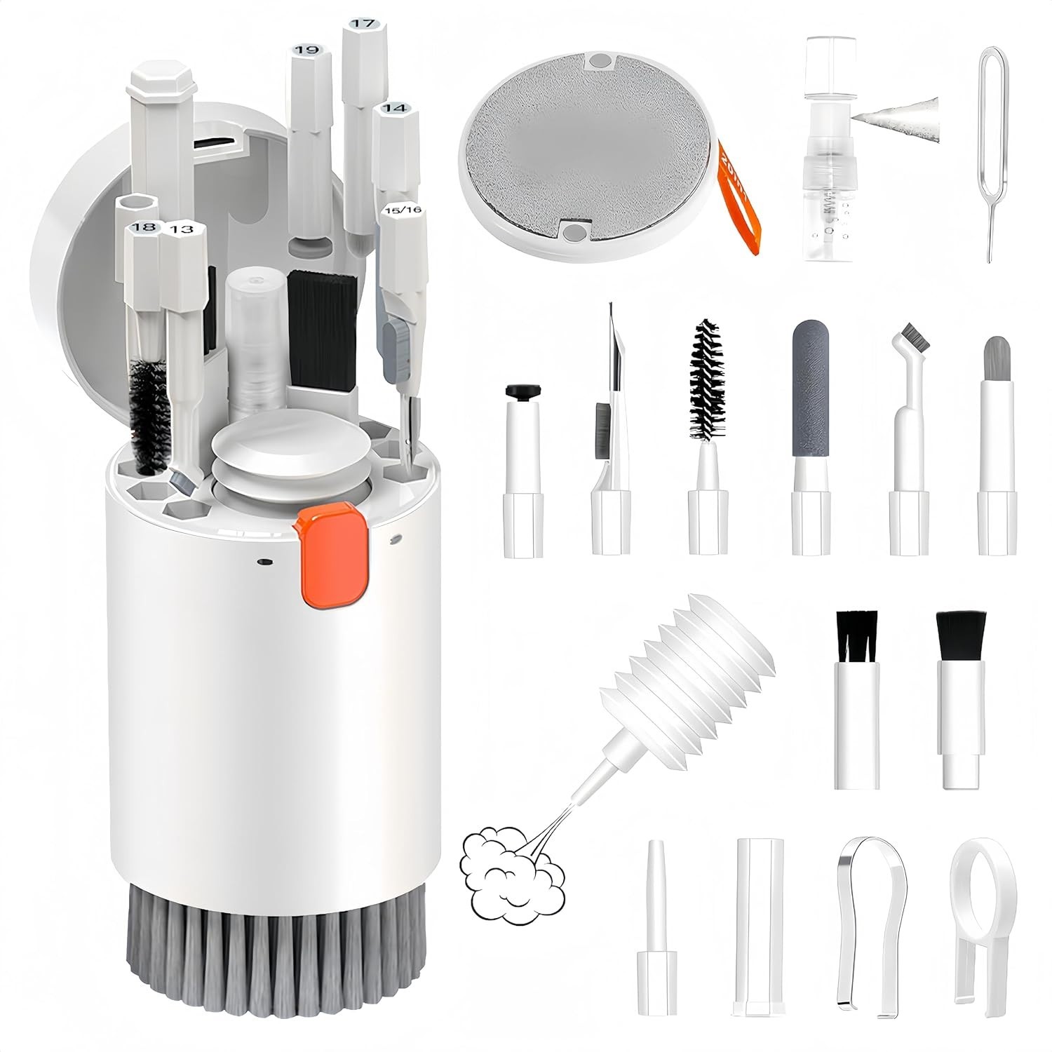 Portable 20-in-1 Device Cleaning Kit with Microfiber - Ideal for Tech Lovers