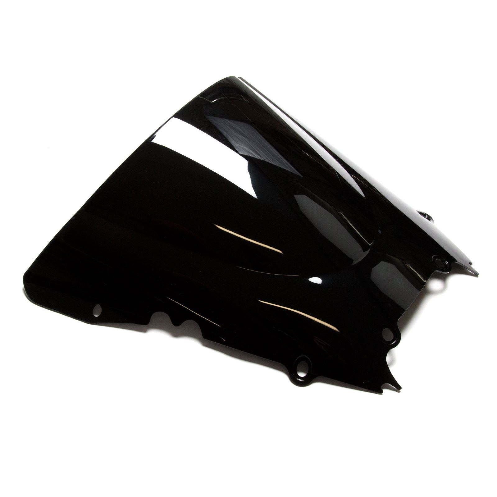 MPW Double Bubble Black Windshield Screen for Yamaha YZF-R6 99-02
