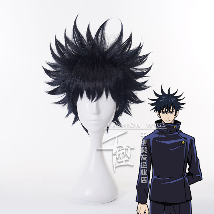 Jujutsu Kaisen Fushiguro Megumi Cosplay Short Wig Heat Resistant Synthesis Wigs