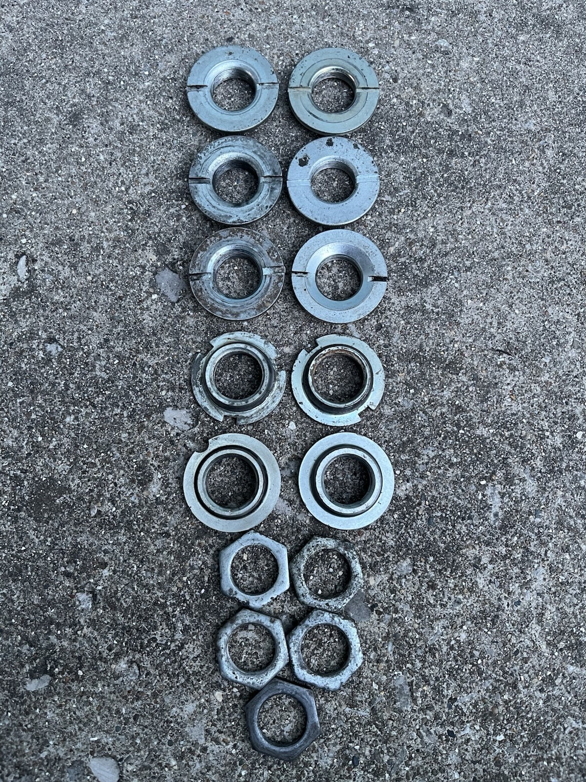 American Bottom Bracket One Piece Bicycle Crank 24T SILVER Vintage BMX Threaded