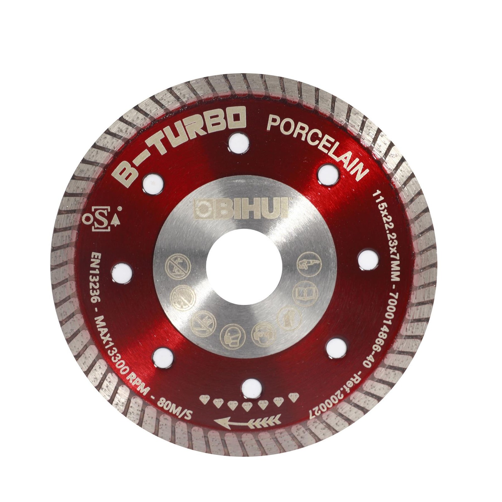 BIHUI B-Turbo Diamond Cutting Blade, 4.5-Inch - DCDT115