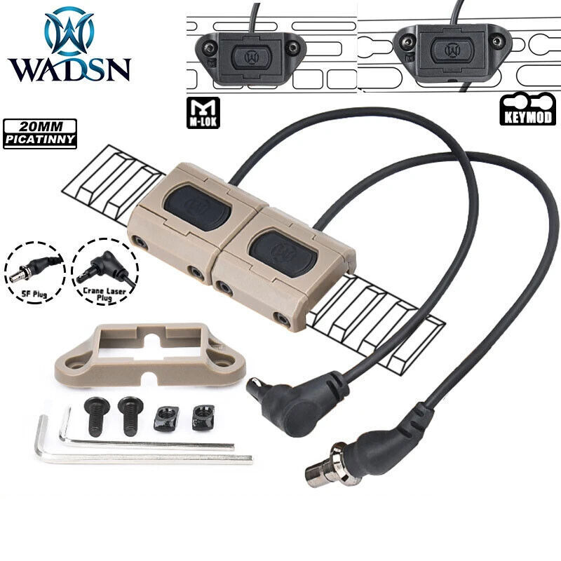 Flashlight Button Pressure Tape Switch for M600 Lights DBAL PEQ OGL Crane Lasers