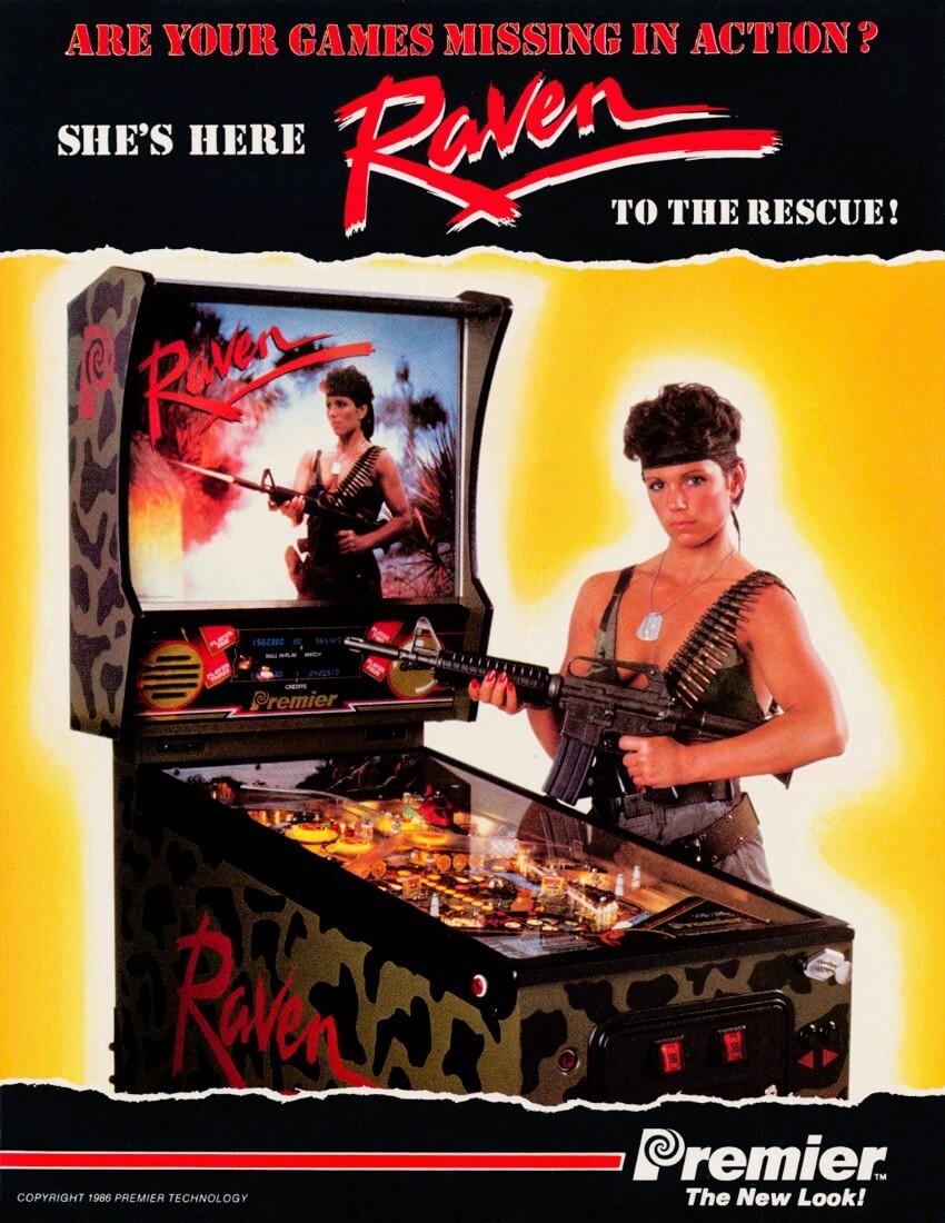 1986 Gottlieb / Premier Raven Pinball Machine Rubber Ring Kit