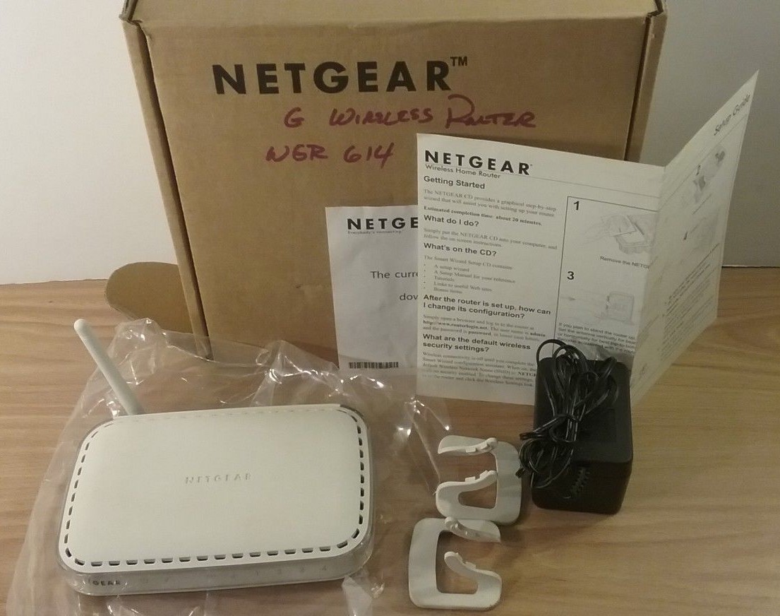 Netgear WGR614 54 Mbps 4-Port 10/100 Wireless G Router (WGR614v6)