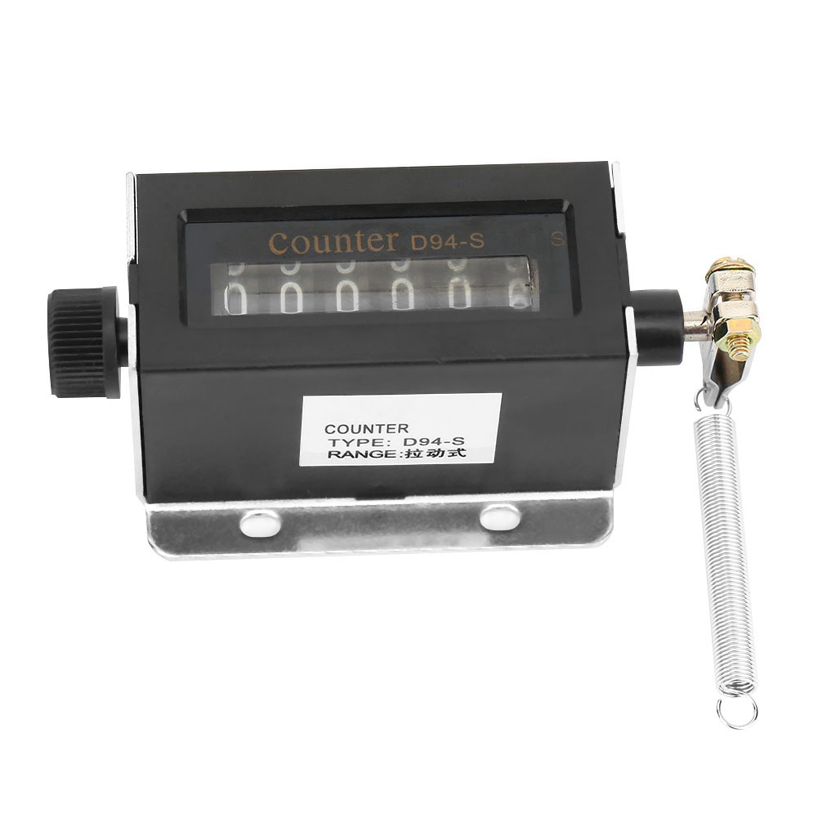 Professional D94-S 6 Digits Resettable Mechanical Pulling Counter 0-999999