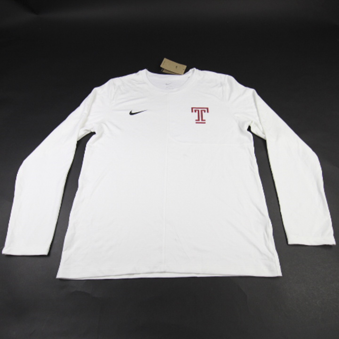 Temple Owls Nike Long Sleeve Shirt Men's White Used Multiple Sizes
