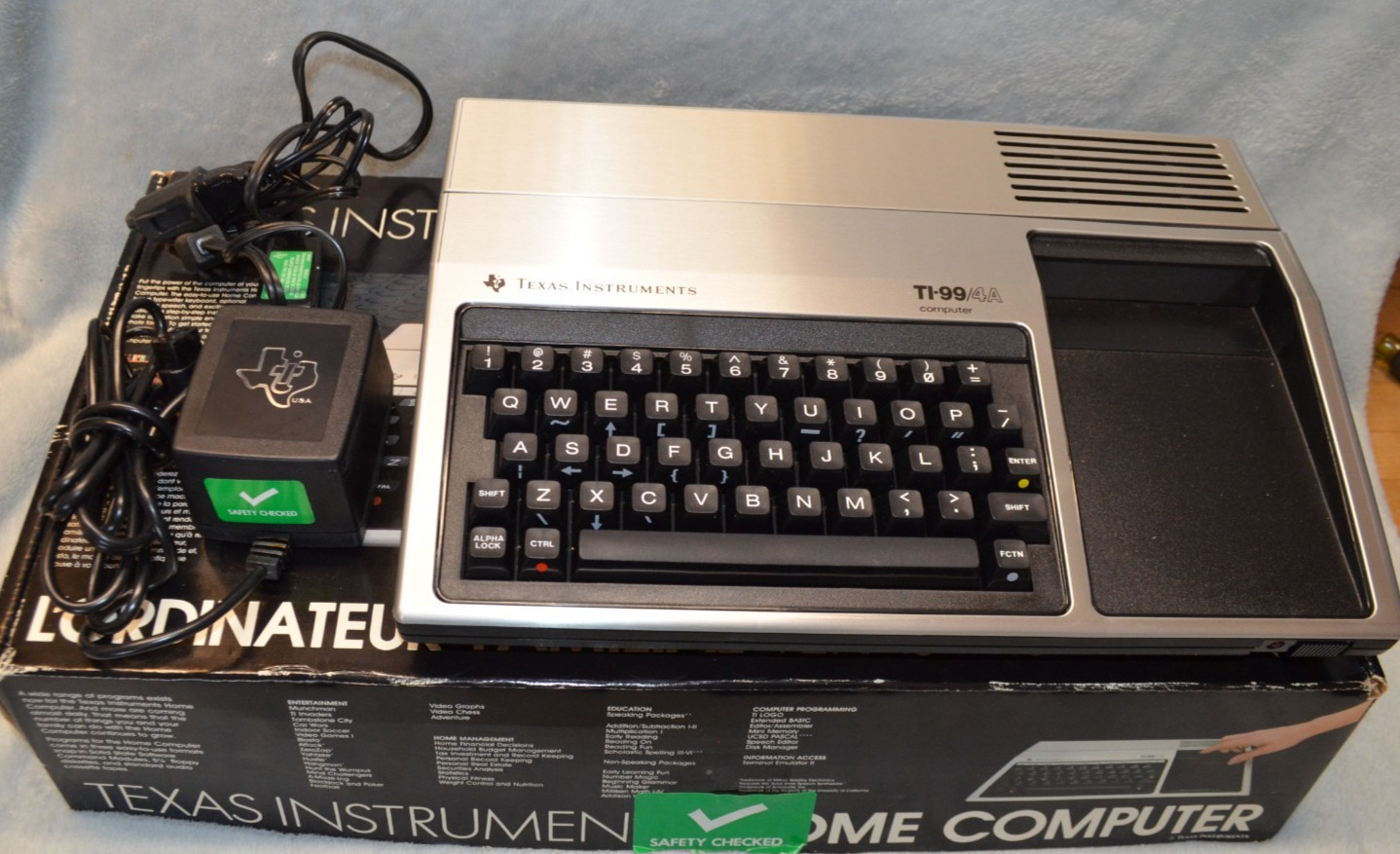 Texas Instruments TI-99/4A Home Computer With Lots Of Documentation