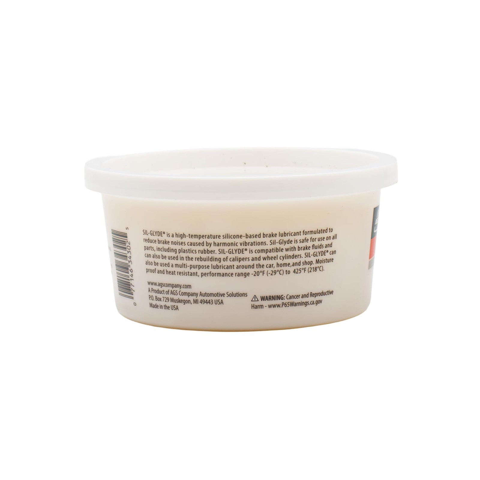 AGS Automotive Solutions SIL-Glyde 12 oz Tub Silicone 12oz, Company BK12