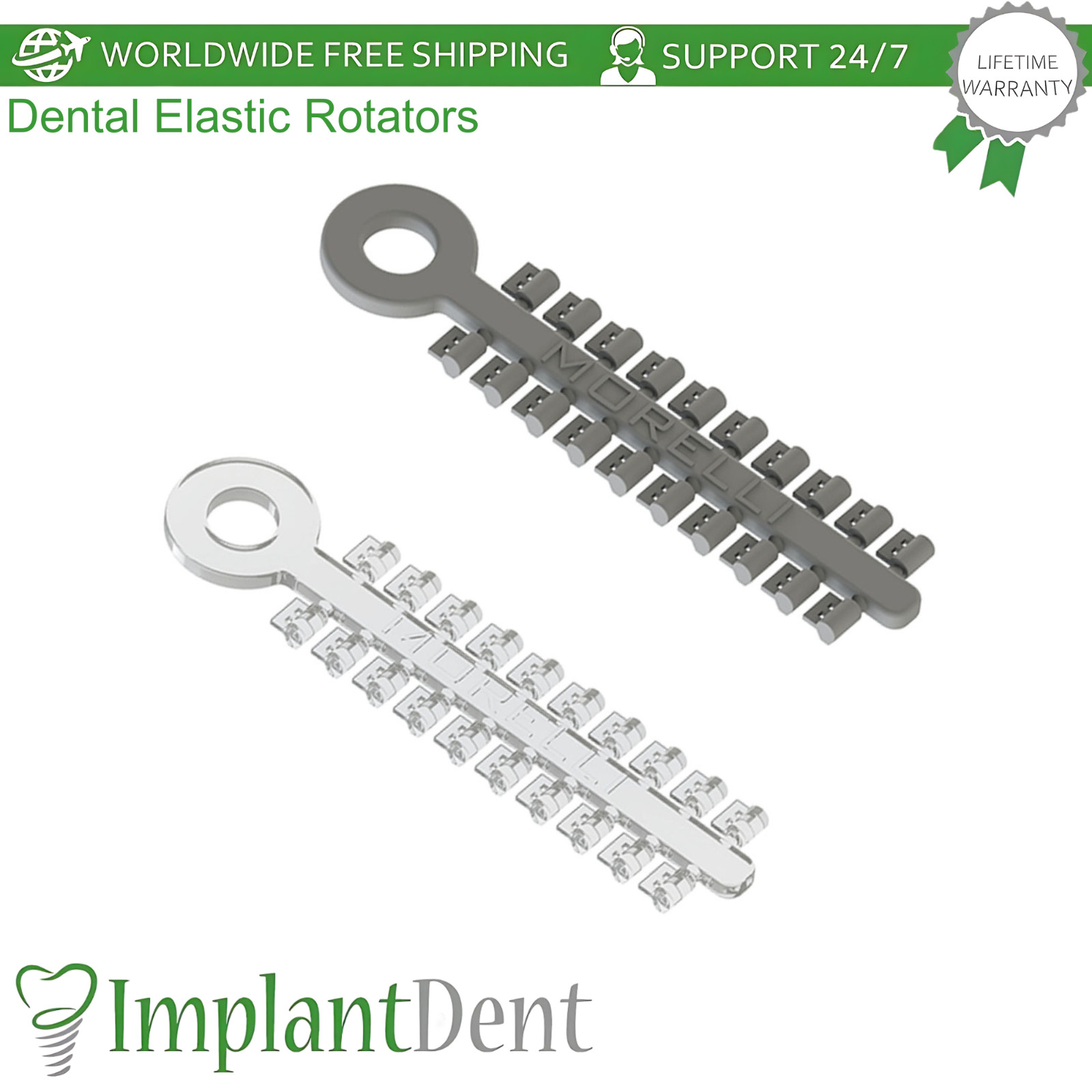 Dental Elastic Rotators 100pcs Promotes Precise Rotational Teeth Alignment