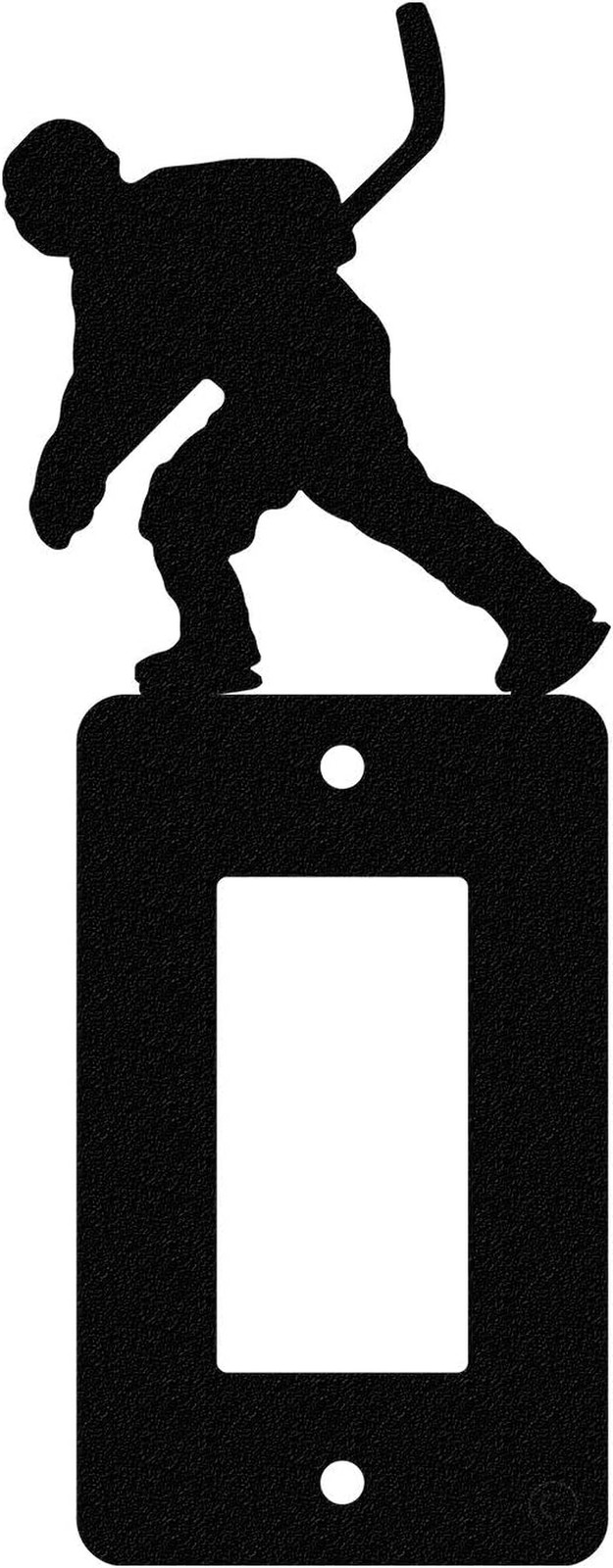 Hockey Single Gang Light Switch, GFCI Power Outlet, Wall Plate (Single Rocker (G