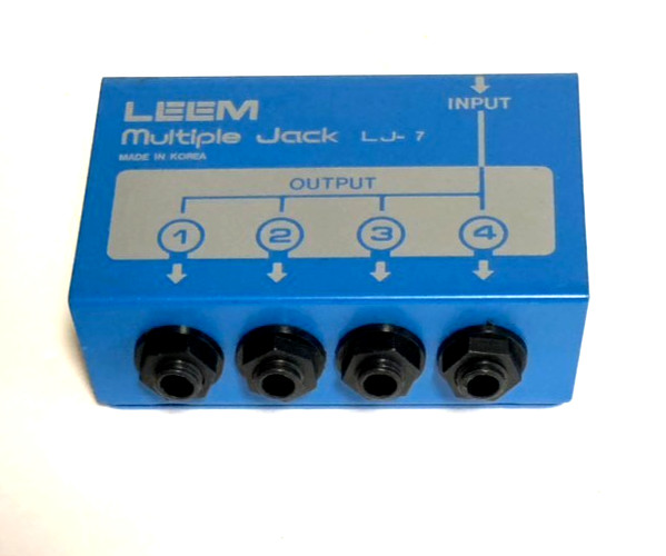 [W/box] LEEM LJ-7 Multiple Jack Convenient conversion box From Japan Free Ship
