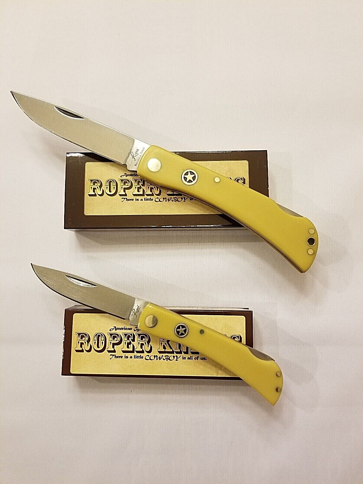 ROPER BRAND KNIFE - Ranchman Lockback - 1065 Carbon Steel Locking Blade