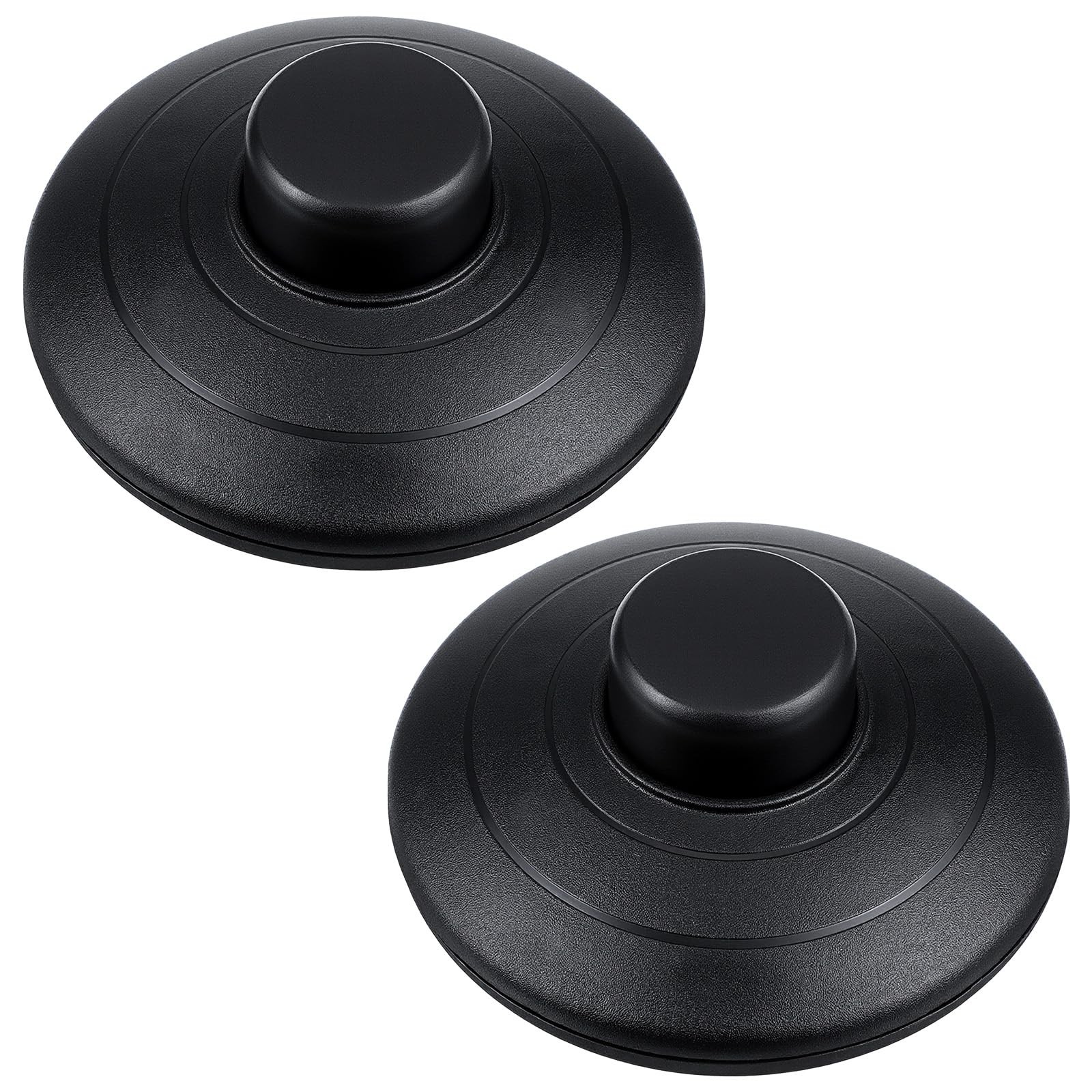 2 Pack Foot Pedal Switch, Floor Foot Switch for Lamp Round Black Inline Lamp ...