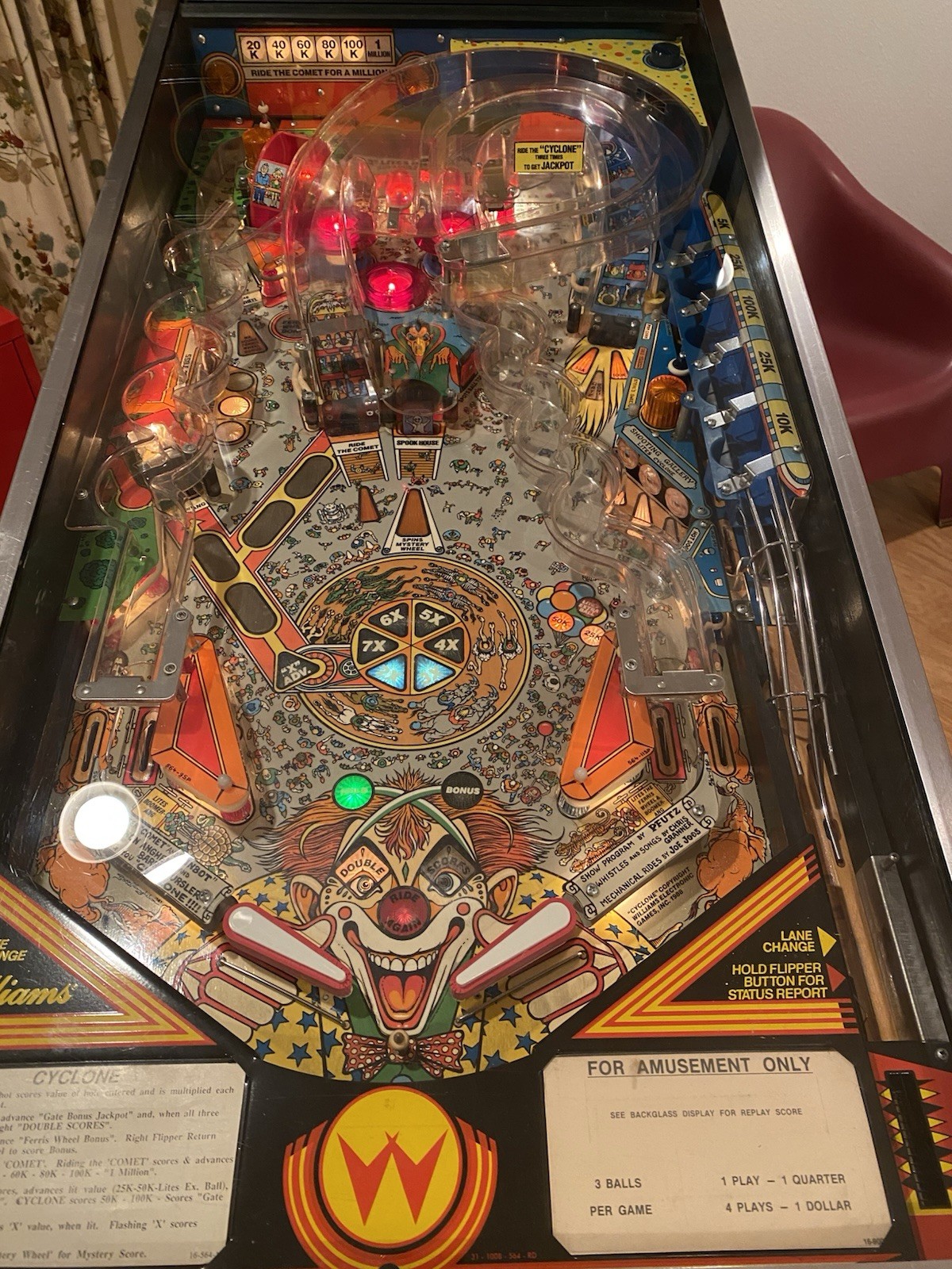🔥 Cyclone Pinball Machine Williams 1988