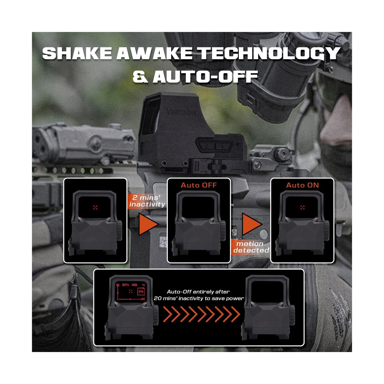 URSA Multi-Reticle Red Dot Sight, 1x35mm Extra-Large Window Reflex Sight, Sha...