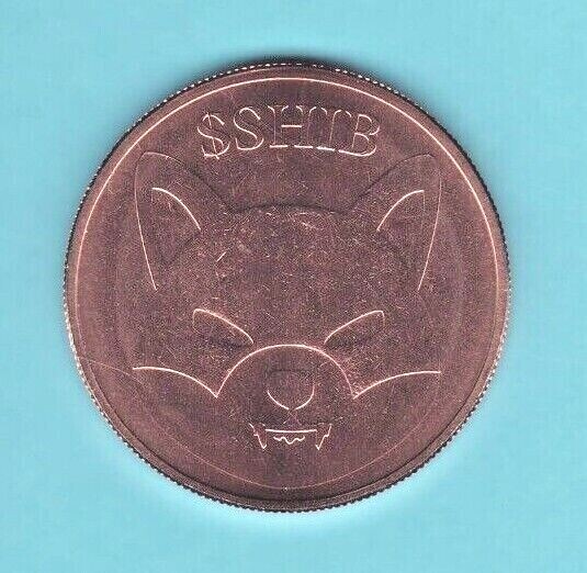 SHIBA INU  1 oz. Copper Round Coin  A  BITPAY COIN representation   POST-C