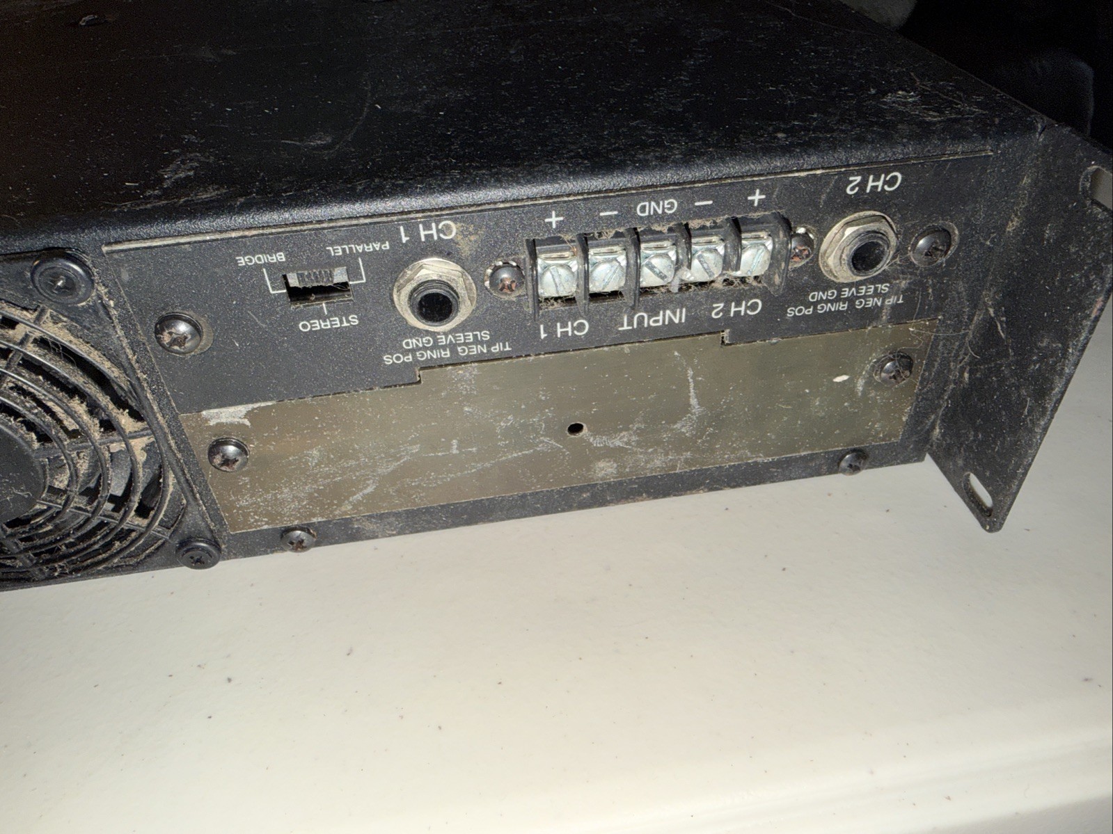 QSC MX-1500A Professional Power Amplifier - Powers On, Untested