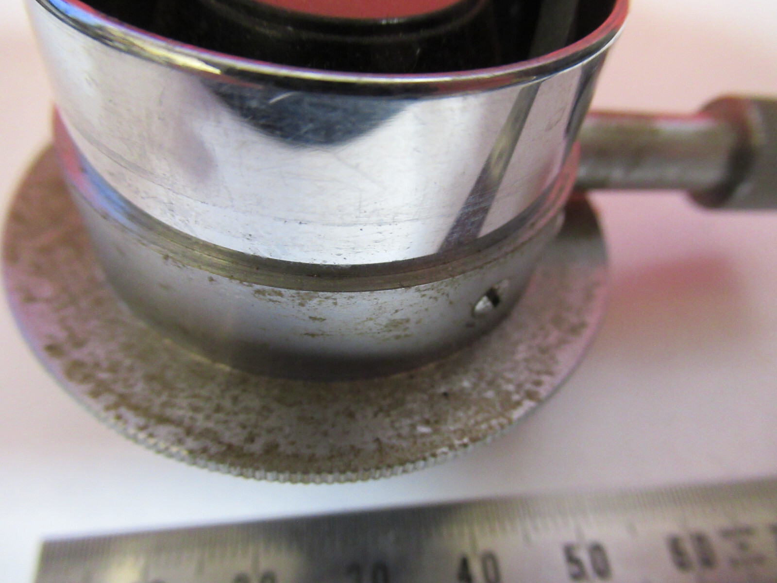 LEITZ WETZLAR CONDENSER + IRIS ANTIQUE MICROSCOPE PART AS PICTURED 6V-FT-71