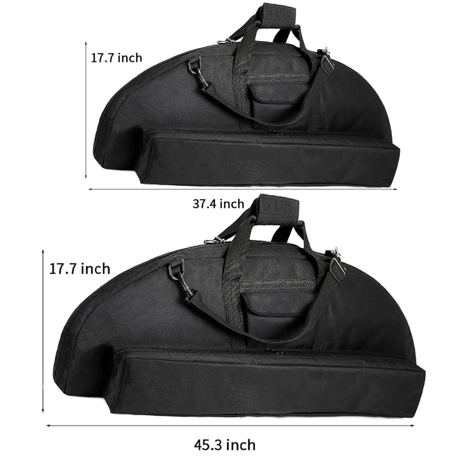Lightweight Soft Compound Bow Case with Pockets, 600D Water-Resistant Archery...