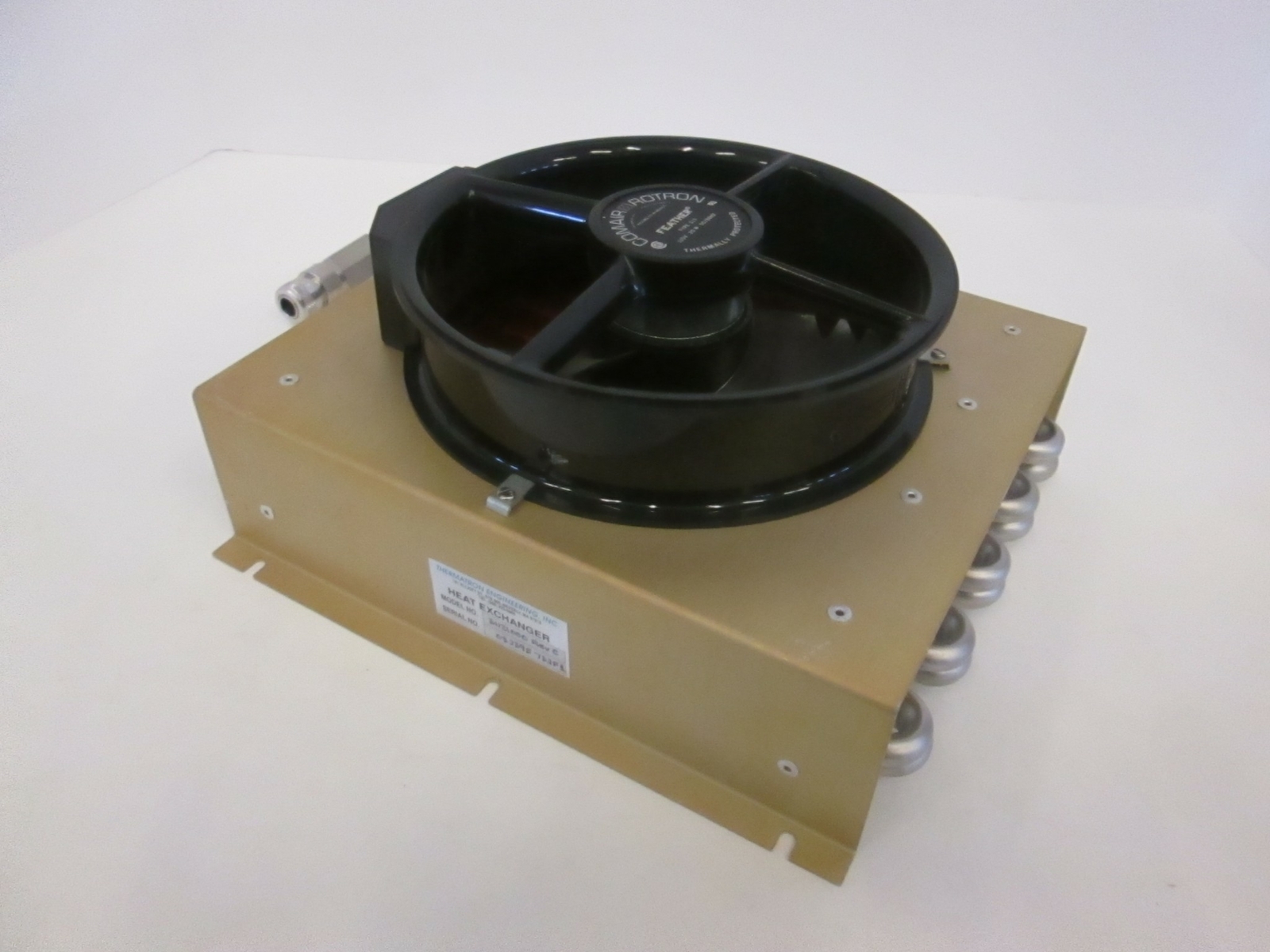 Thermatron, 31121000, Heat Exchanger w/ SS Tubes and Copper Fins, Fan, Used