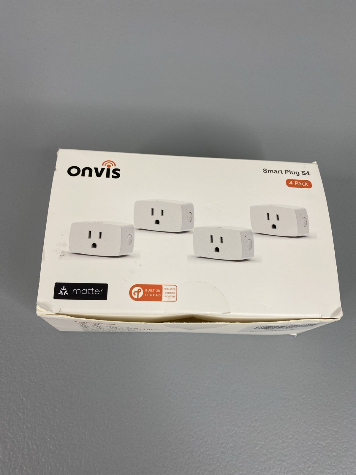 Onvis Smart Plugs Set of 4 Model S4 White Apple Google Alexa SmartThings New