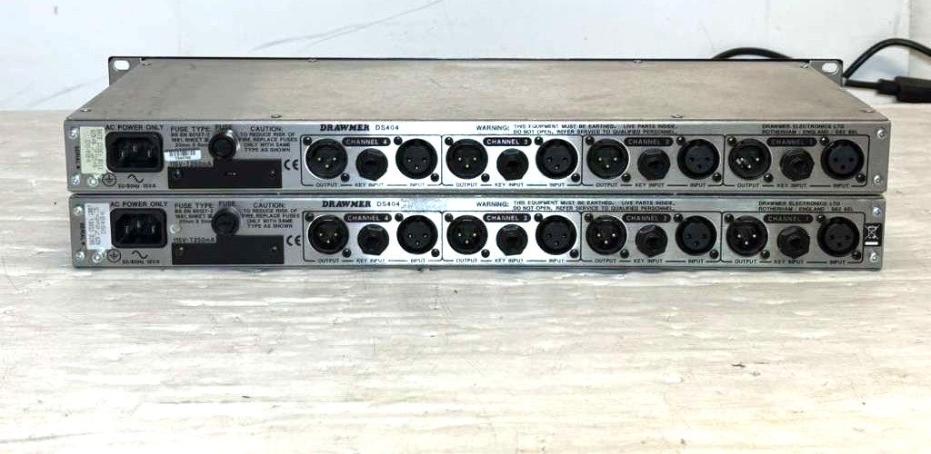 Drawmer Quad Gate DS404 Quad Noise Gate #1023/24 (One)(TRUEHEARTSOUND)