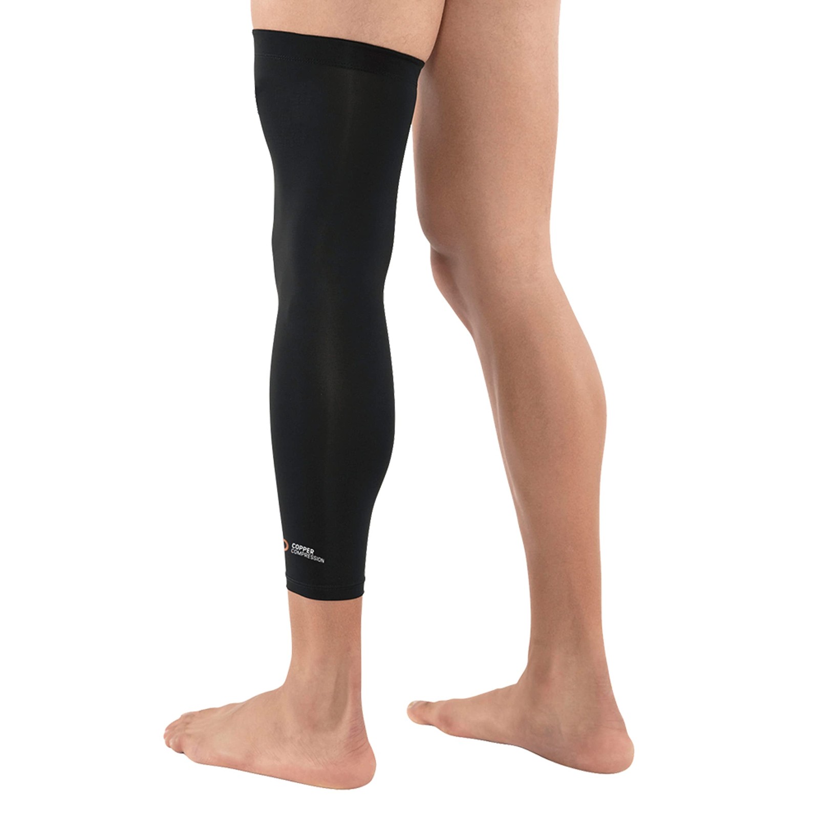Copper Compression Leg Sleeve - Infused Knee Large, Black