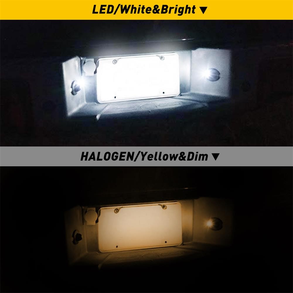 White LED License Plate Tag Light for Chevy Silverado 1500/2500/3500 1999-2013
