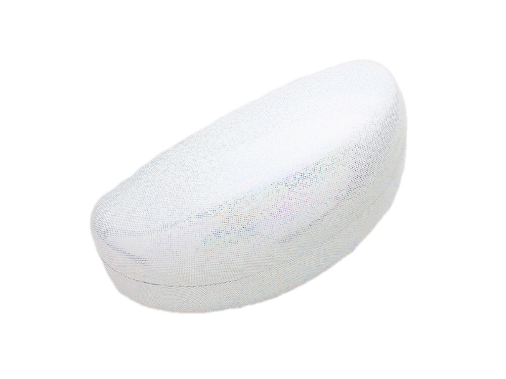 White Bling Hard Clamshell Eyeglass / Sunglass Case
