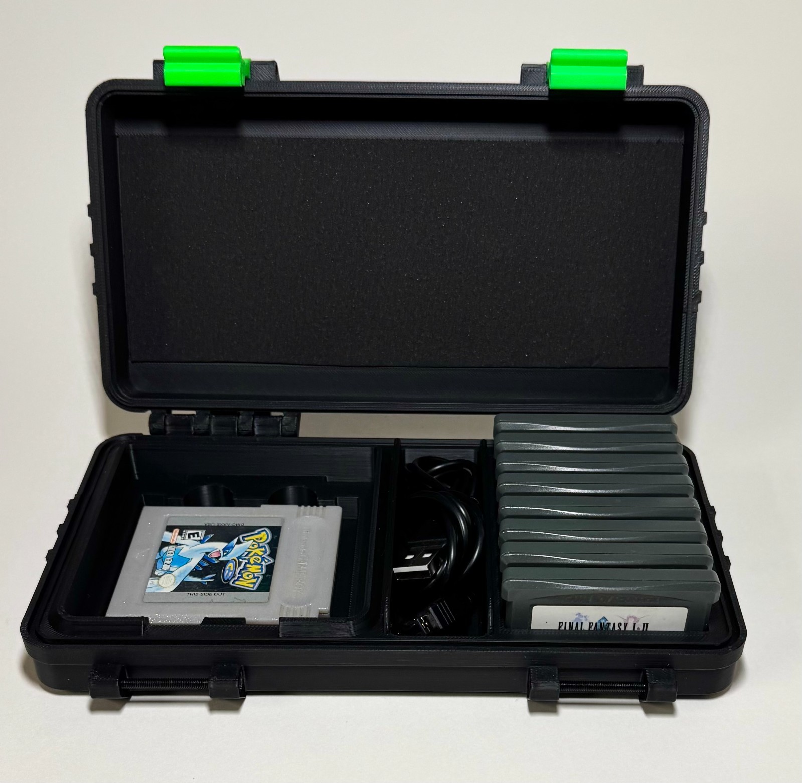 Protective Game Boy Advance SP Case: GBA Carrying Case w/ Accessory & Game Slots