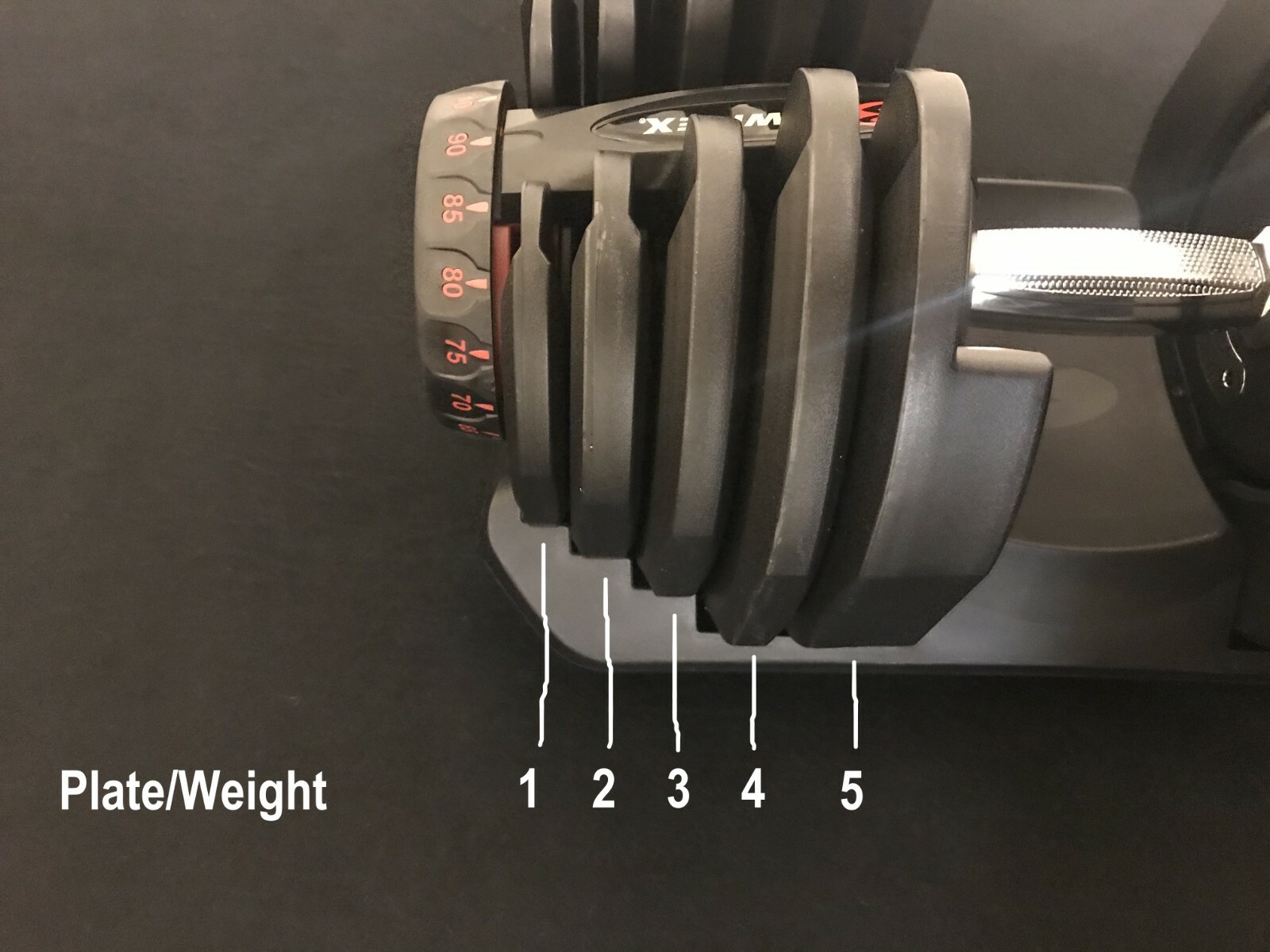 Bowflex 1090 SelectTech Dumbbell Replacement Weight Plate #2 (2nd smallest 5lb)