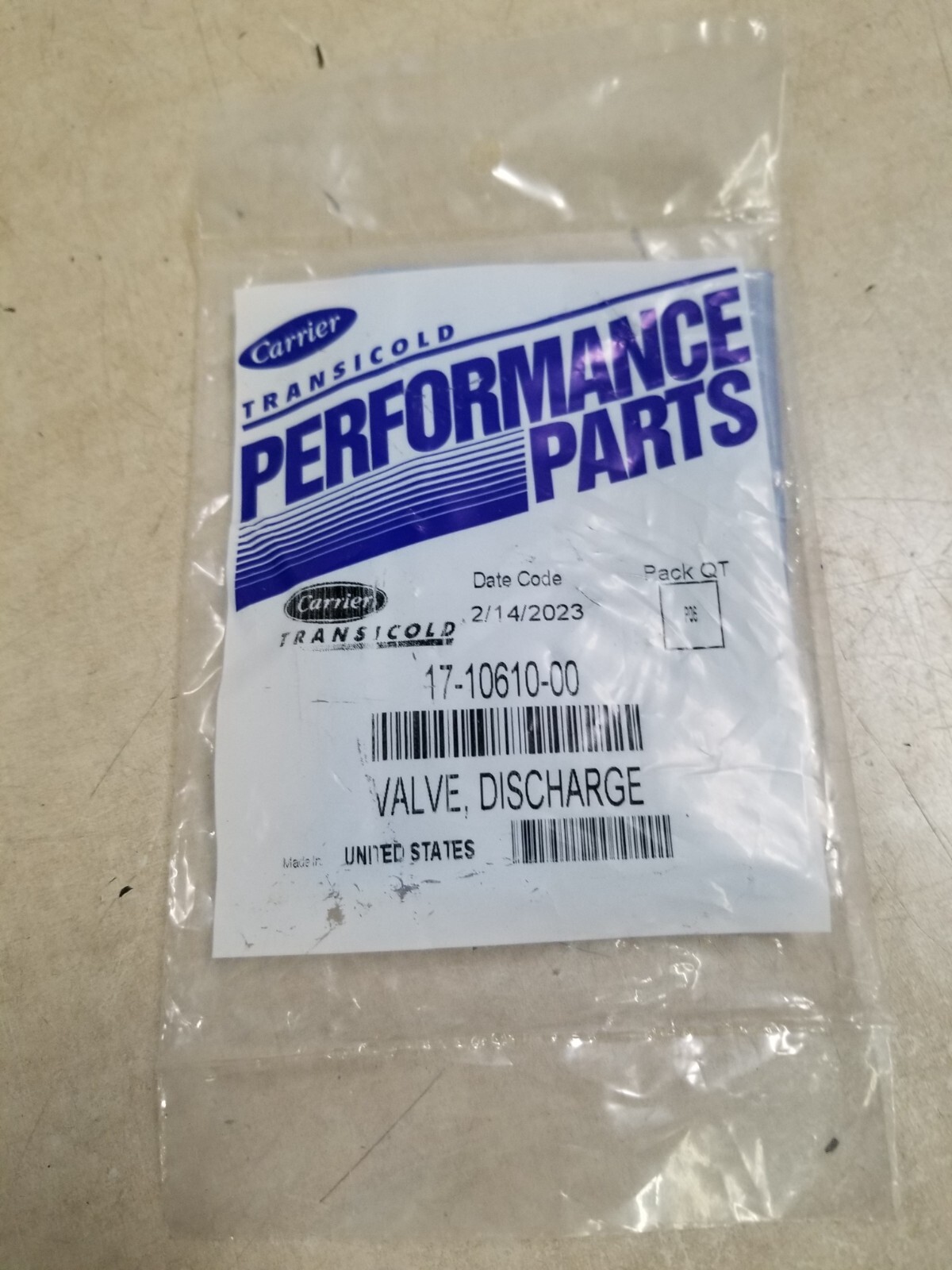 Carrier 5F, Discharge Valve, 17-10610-00, 5F20-1132 Package of 6