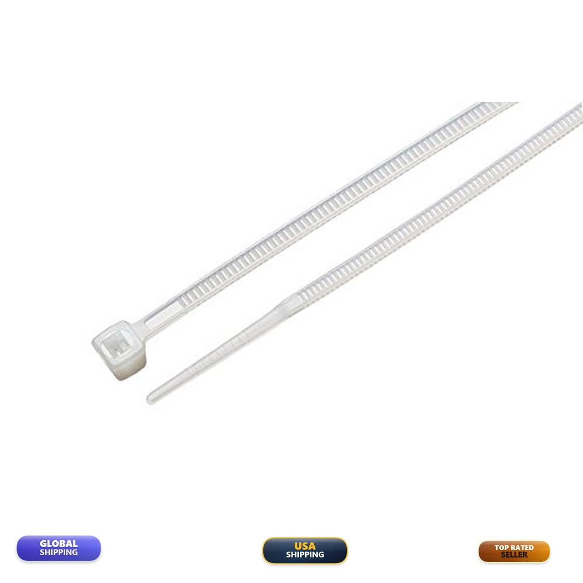 South Main Hardware 11-in 1,000-Pack 75-lb Natural Standard Nylon Cable Tie
