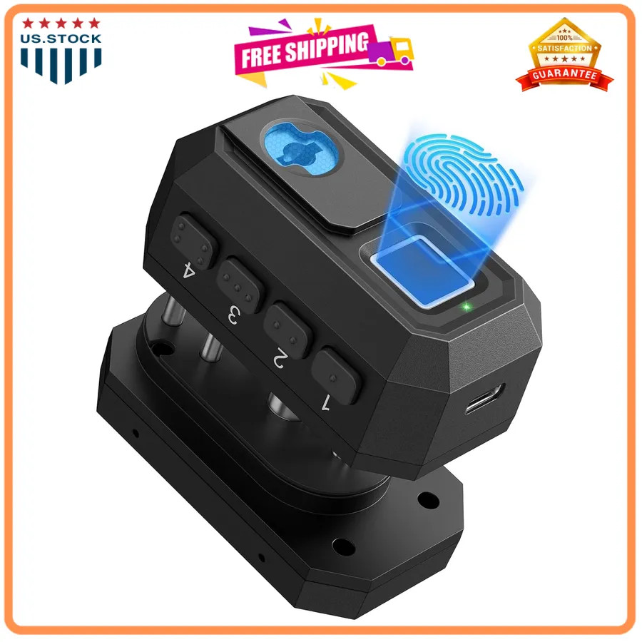 AINIRO Biometric Trigger Lock for Rifles Shotguns Handguns Fingerprint PIN Ac...