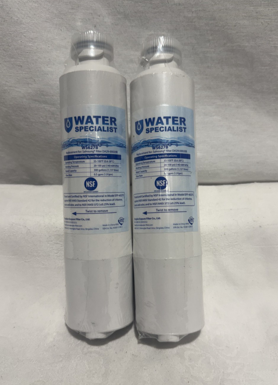 2 Waterspecialist DA29-00020B Samsung Water Filter W5627B *SHIPS FAST*