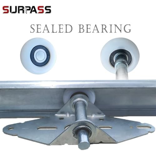 Surpass Garage Door Hardware Kit Roller/Hinge/Top Bracket/Wire Rope (for 8'