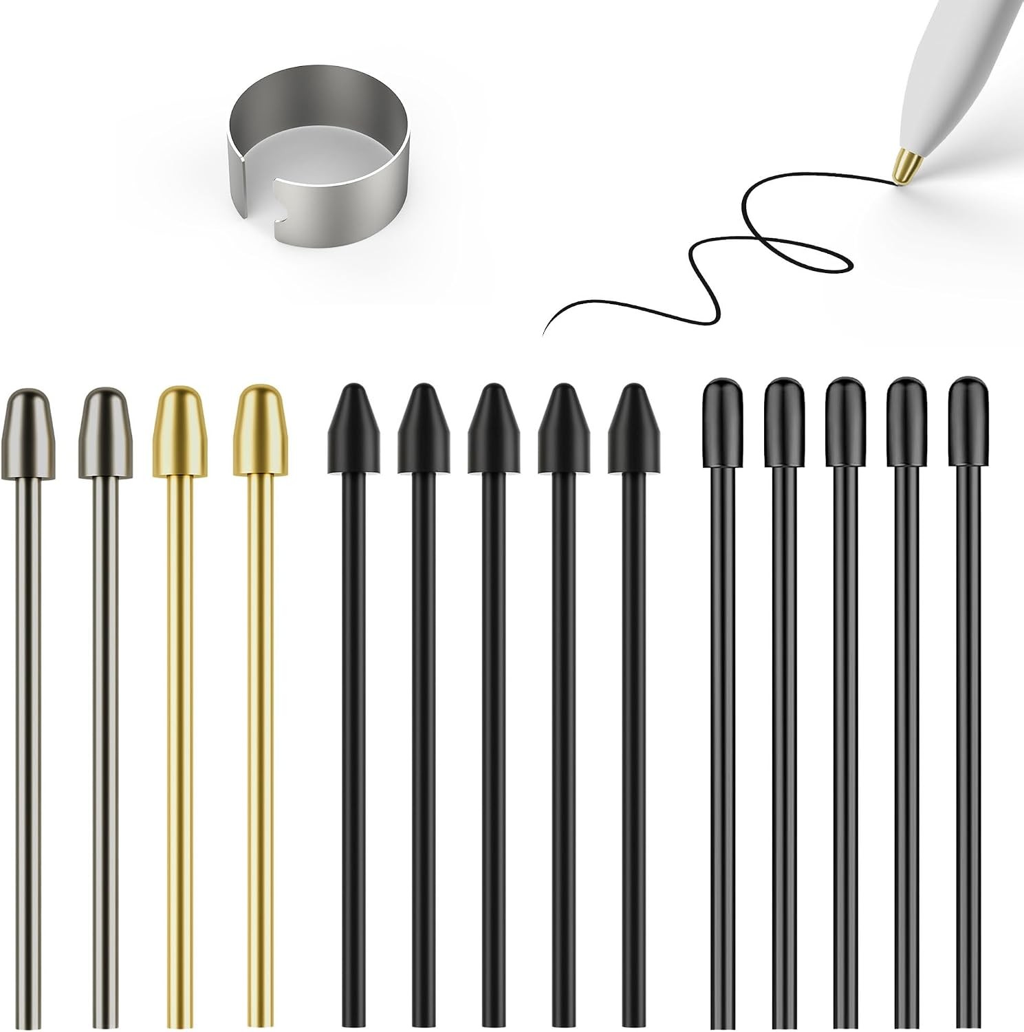 Marker Stylus Tips for Remarkable 2 Pen Tips with Nibs Removal Tool,Metal Replac