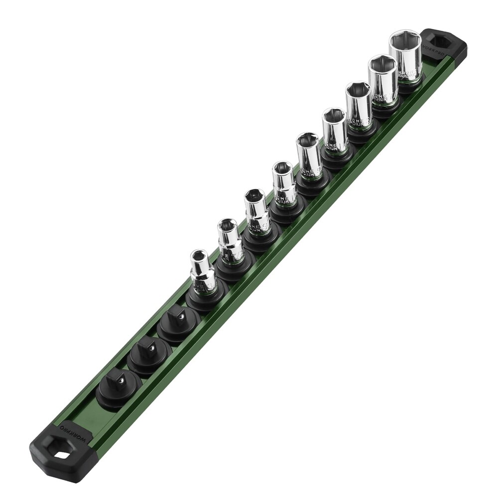Magnetic Socket Organizer Aluminum Alloy 1/4-INCH Dr(Socket not Included)